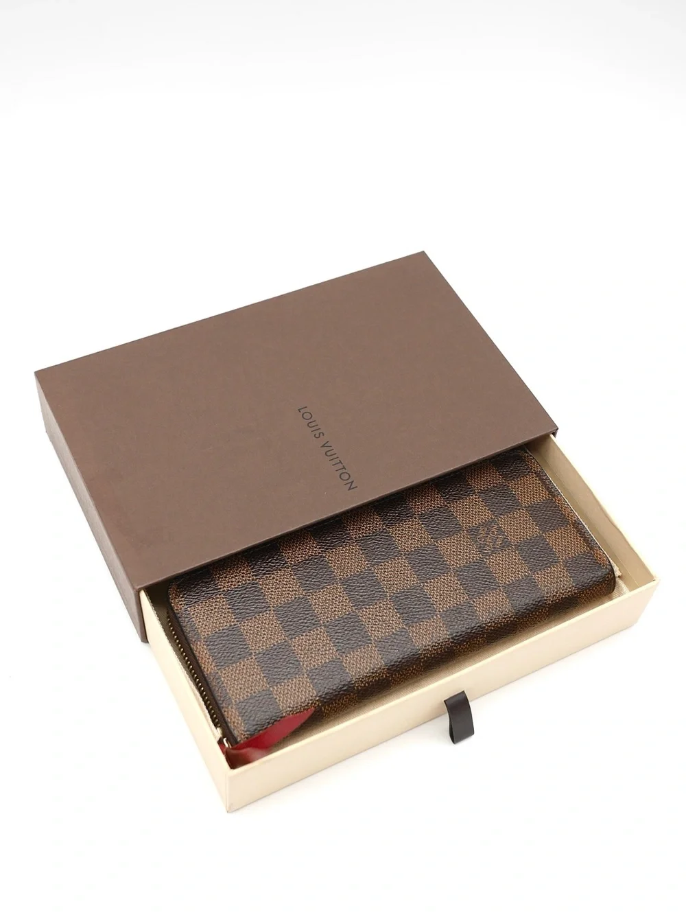 🍓LV Clemence Damier Ebene Wallet CA1116